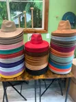 Suede Fedora Hats - 1