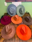 Suede Fedora Hats - 2