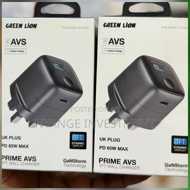 Green Lion Prime AVS TFT Wall Charger 65W - 1