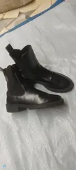 H&M Black Ankle Chelsea Boots - Size 39 - 3