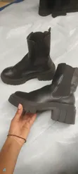 H&M Black Ankle Chelsea Boots - Size 39 - 4