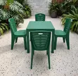 Mostive Matted Plastic Chairs and Table - 1