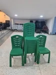 BG-613 Full Plastic Armless Chairs - 2