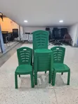 BG-613 Full Plastic Armless Chairs - 3