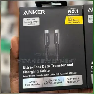 Anker Prime Thunderbolt 4 Cable (3.3 Ft, 240W)