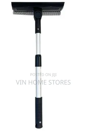 Adjustable Window Cleaner Squeegee & Scrubber
