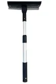 Adjustable Window Cleaner Squeegee & Scrubber - 1