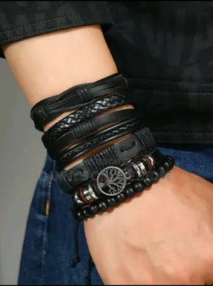 6pcs Vintage Style Tree of Life Beaded Braided Bracelet Set