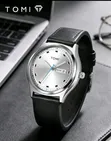 Tomi Men's Dual Calendar PU Leather Watch - 1