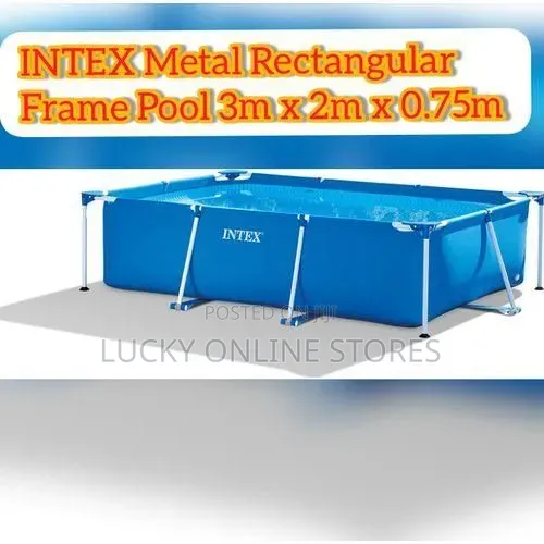 3m Intex Rectangular Frame Swimming Pool - 1