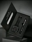 Tomi Men's Quartz Calendar Watch with Pen Set - 1