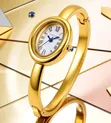 LUCKYFOX Premium Women's Watch Gift Set - Gold Round - 2