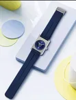 Tomi Men's Luxury Square Silicone Strap Quartz Watch - 2