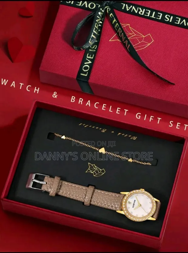 LUCKYFOX Women's Watch Gift Set with Rhinestone Dial - 1