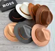 Classic Wide-Brim Wool Felt Fedora Hats - 1