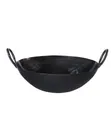 RAJ Quality Iron Black Kadai Cooking Pot with Double Handle 46cm (18") - 1