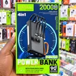 22.5W Fast Charging Power Bank with Built-in USB-C & iPhone Cables - 2