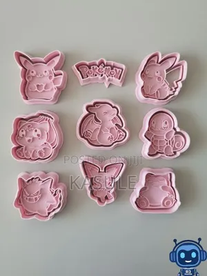 Pokémon Set - 3D Cookie & Playdough Cutters
