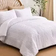 Luxury Tufted Wave Duvet Cover Set with Bedsheet - 3