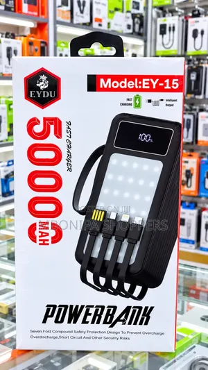 50000mAh Original Power Bank with 4 Cables, Fast Charging