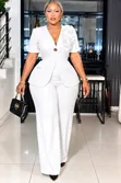 Women's Short Sleeve Suit - 2