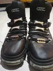 Black Cyber Punk Ankle Boots - 2