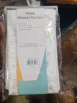 PEVA Shower Curtain with 12 Matching Hooks - 2