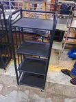 4-Tier Metal Multipurpose Storage Rack with Wheels - 2