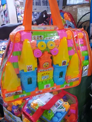 Kids Castle & Train Educational Building Blocks Set