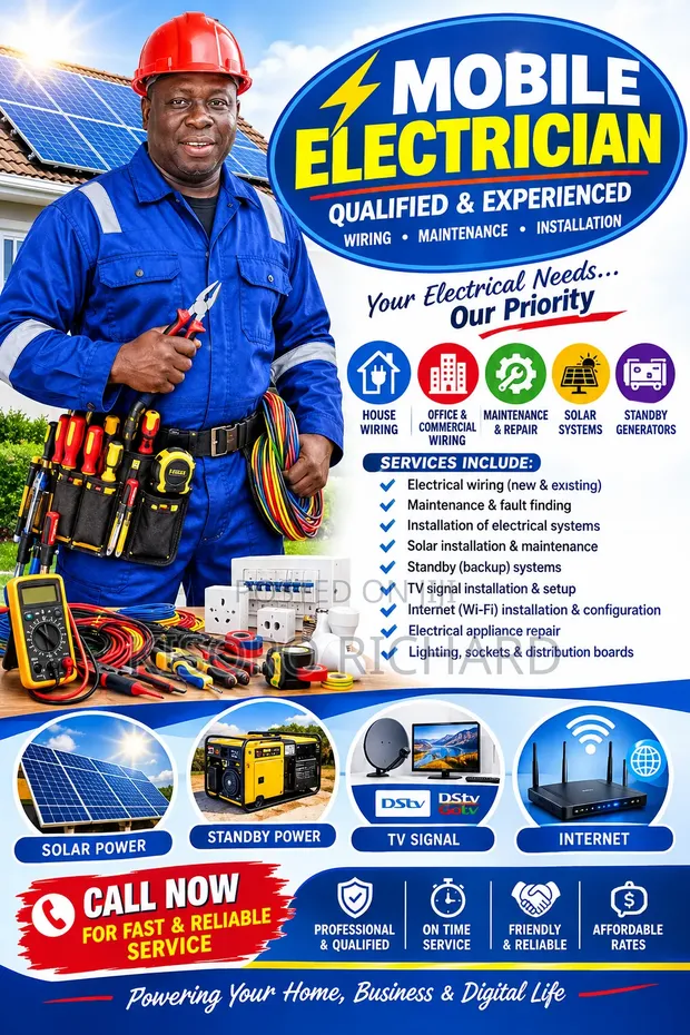 Professional Electrician - Mobile Services - 1