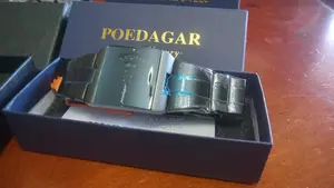 POEDAGAR Luxury Original Watch - Futuristic Square Dial