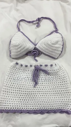 Handmade Crochet Bikini with Skirt