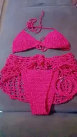 Handmade Crochet Bikini with Skirt - 2