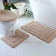 3pc Non-Slip Bathroom Mat Set - 2
