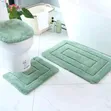 3pc Non-Slip Bathroom Mat Set - 5