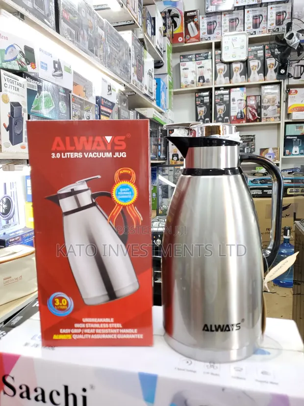 Always 3.0 Liter Vacuum Jug - Silver/Black Stainless Steel - 1
