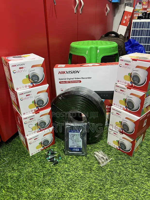 Hikvision 8Ch ColorVu Fisheye Camera Set - 1