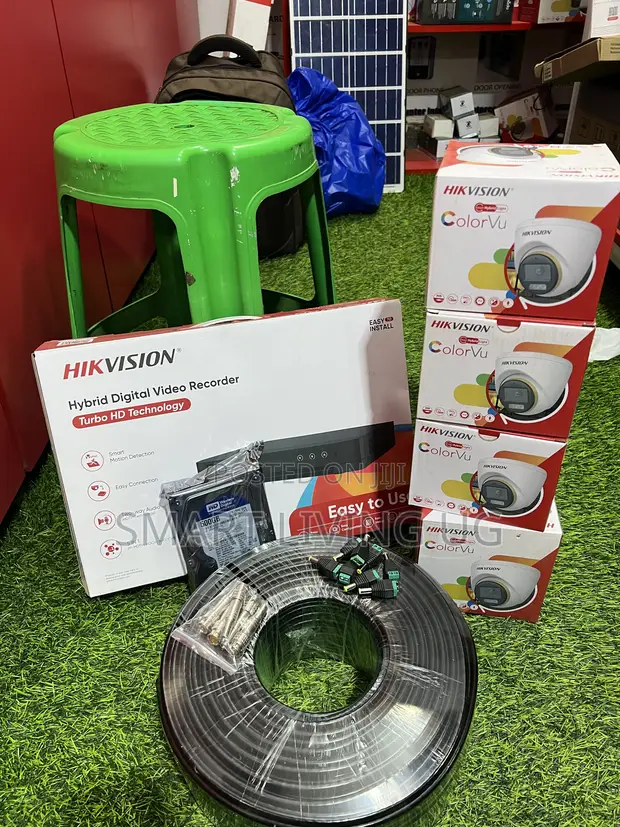 Hikvision 4Ch ColorVu Fisheye CCTV Home Guard Set - 1