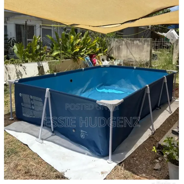 Brand New 4m Rectangular Above-Ground Swimming Pool - 1