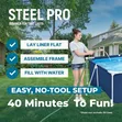 Brand New 4m Rectangular Above-Ground Swimming Pool - 2