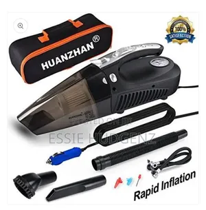 4-in-1 Car Vacuum Cleaner with Tire Inflator