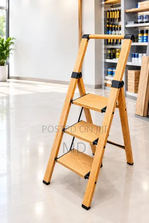 3-Step Wooden Ladder