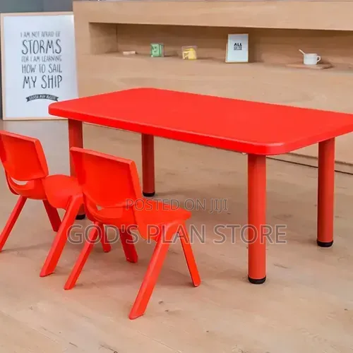 Kids Plastic Table - Red - 1