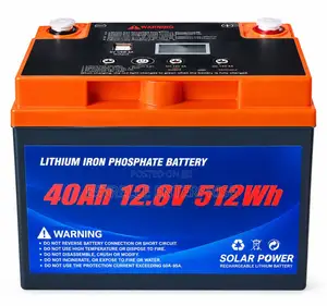 40Ah 12.8V Lithium Solar Battery Backup with USB DC Output