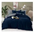 Plain Cotton Duvet Cover Set - Double Sided - 2