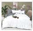 Plain Cotton Duvet Cover Set - Double Sided - 3