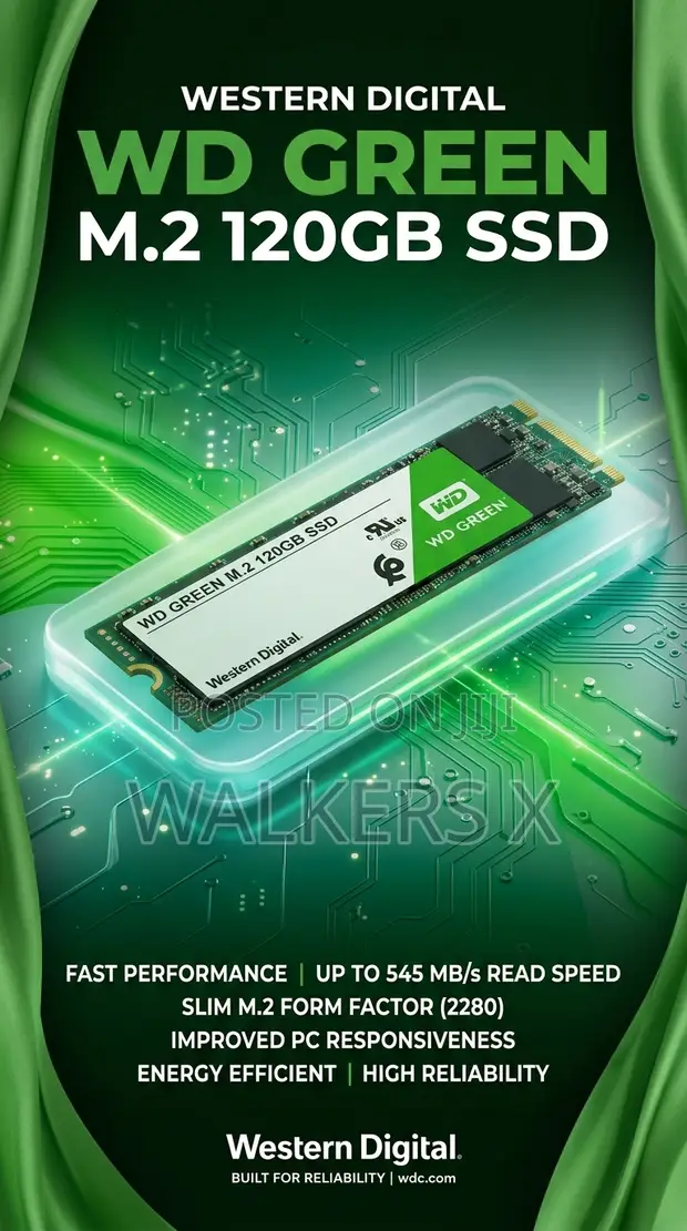 Western Digital WD Green 120GB M.2 SATA III SSD - 1