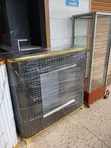 Black PVC Reception and Display Counter with 2 Safes - 2