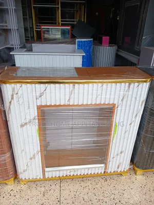 White Gold Reception Display Counter - Brand New