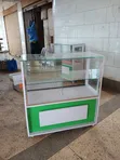 White & Green 3ft Display Counter - 1